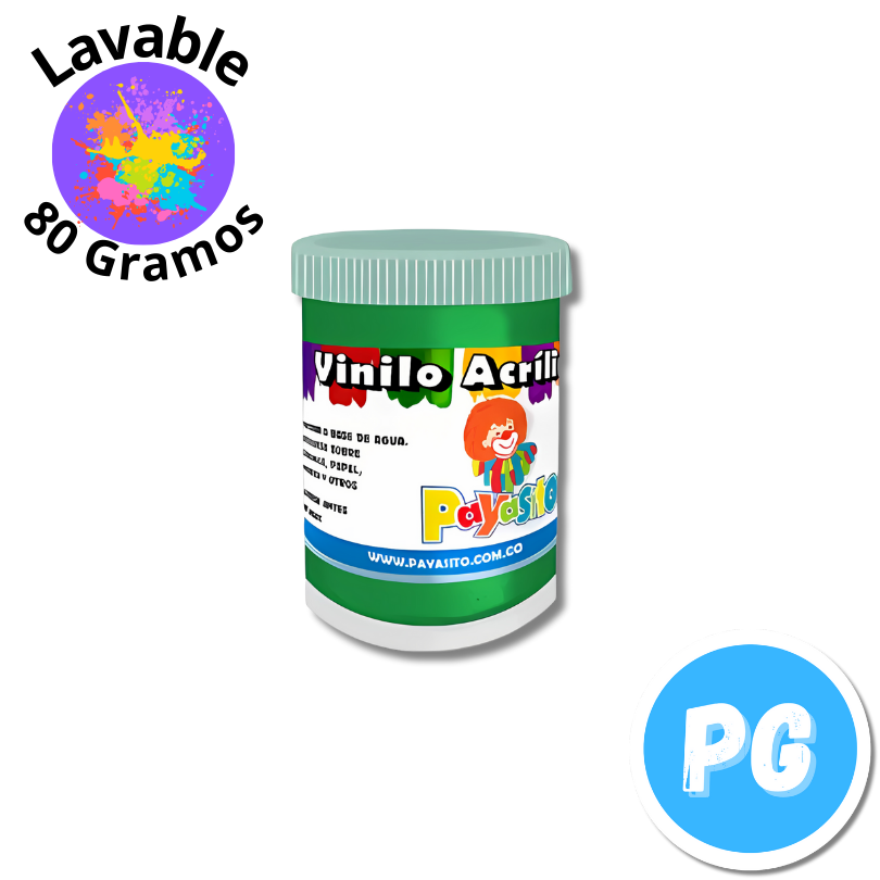 Vinilo Payasito Escolar 125 Gramos Verde