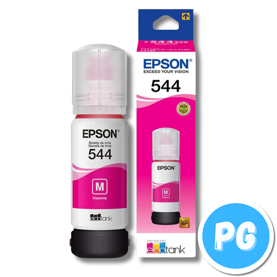 Tarro De Tinta Epson 544 65ml Magenta. Para Impresoras Epson L1110 L3110 L3150 L5190