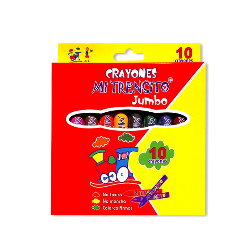 Caja Creyon Mi Trensito x10 Unds Jumbo