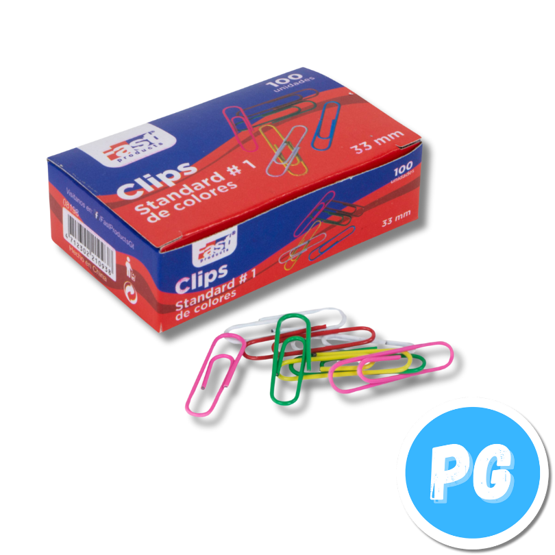 Clip Metalicos y de Colores