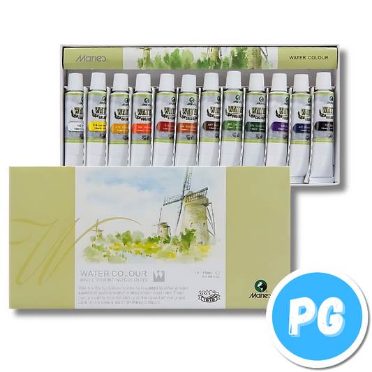 Caja De Acuarela Maries 12ml X12 Unds Surtida