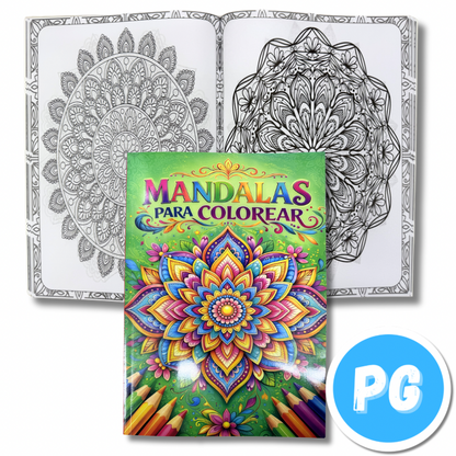 Libro Mándalas Grande 80 Páginas - Motivó Aleatorio