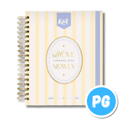 Agenda Diaria Kiut Premium con Caja 2027 Azul Rey