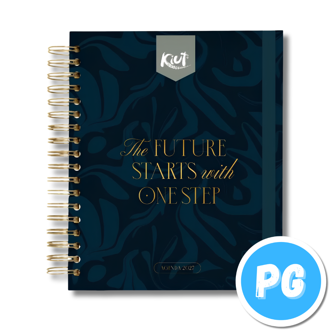 Agenda Diaria Kiut Premium con Caja 2027 Azul Rey