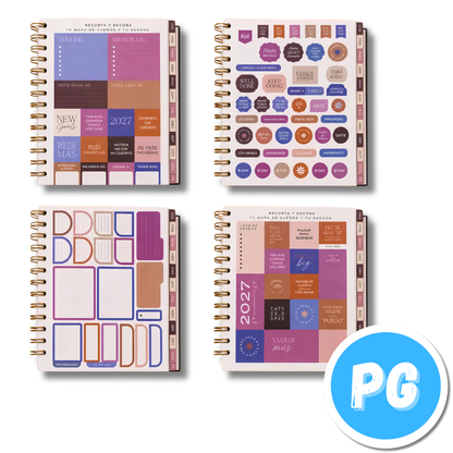 Agenda Diaria Kiut Premium con Caja 2027 Azul Rey