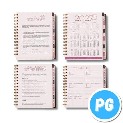 Agenda Diaria Kiut Premium con Caja 2027 Azul Rey