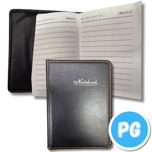 Mini Agenda Grapada Cuero De Bolsillo Rayada 6x10 Centimetros