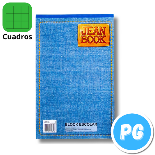 Block Norma Jean Book Oficio Cuadriculado X70 Hojas