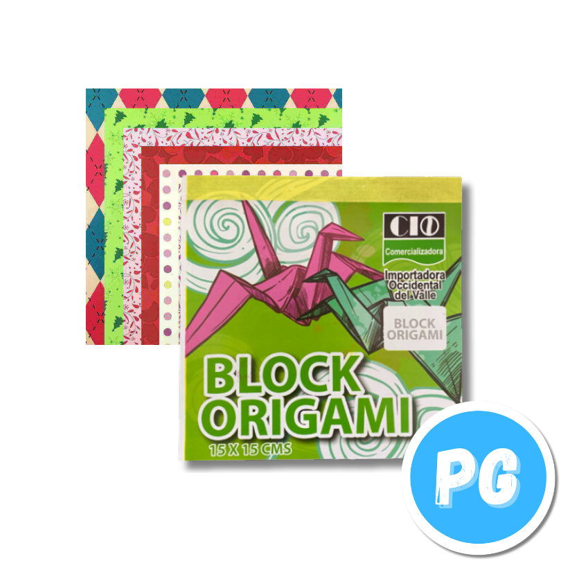 Block De Papel Origami Cuadrado 20x20cm 20 Hojas