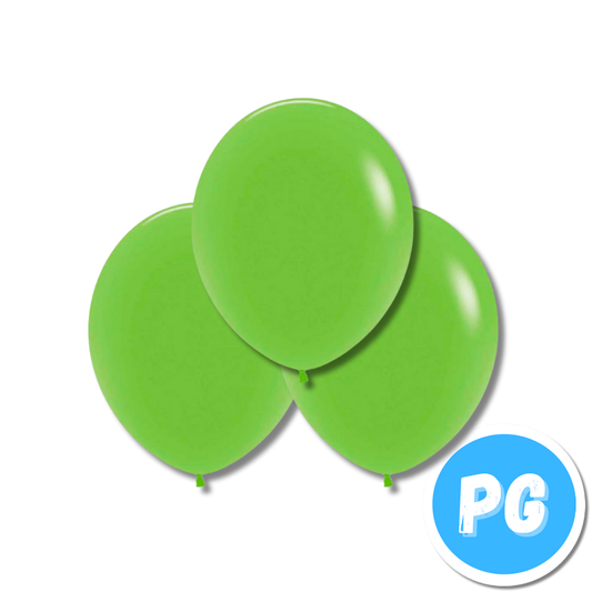 Paquete De Bomba Plastica R12 30cm X10 Unds Verde Claro