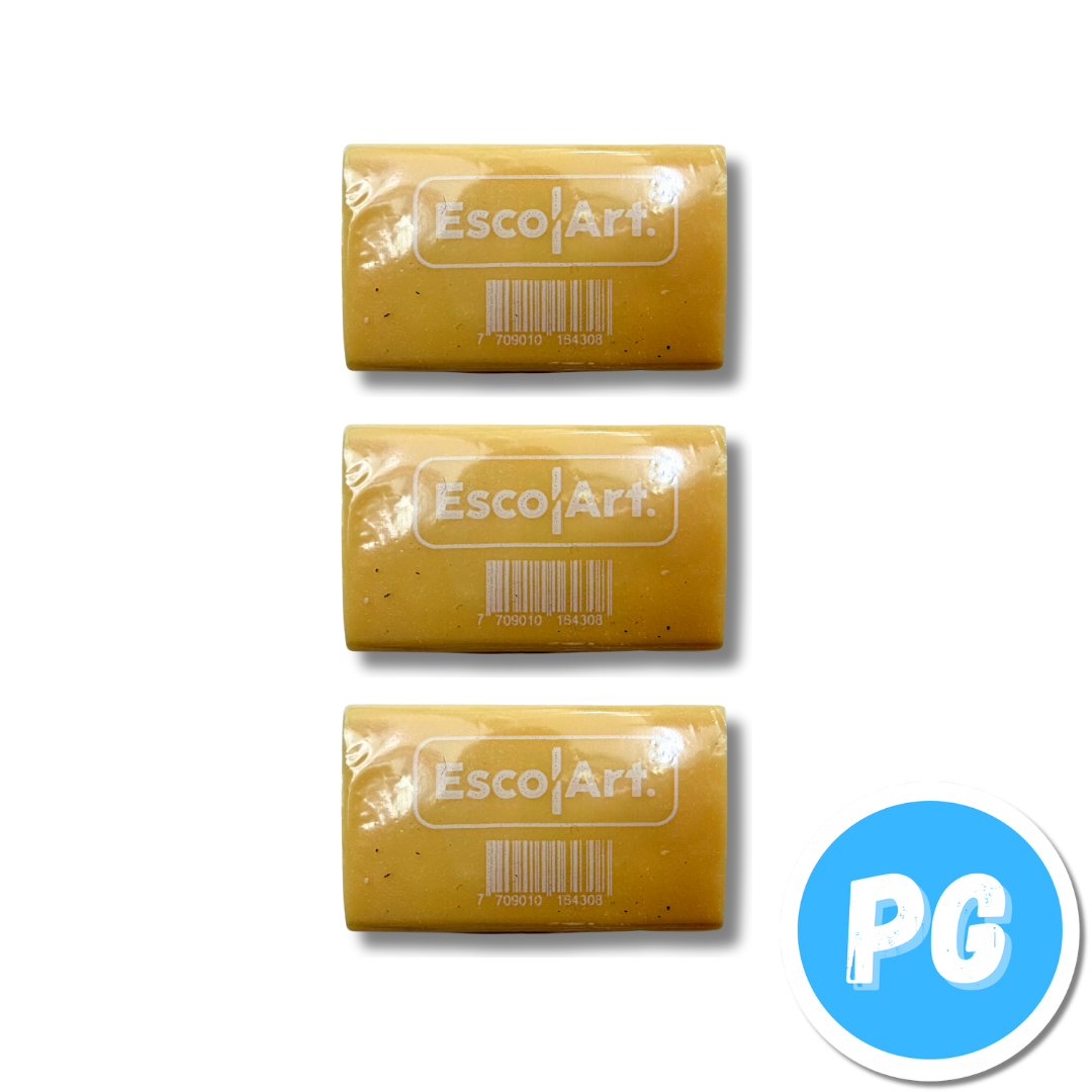 Caja Borrador Miga Pan Escolart X30 Unds Cafe Sin Manchas