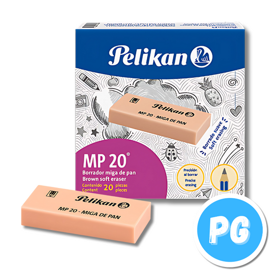 Caja Borrador Pelikan Miga Pan Mp20 X20 Unds Café