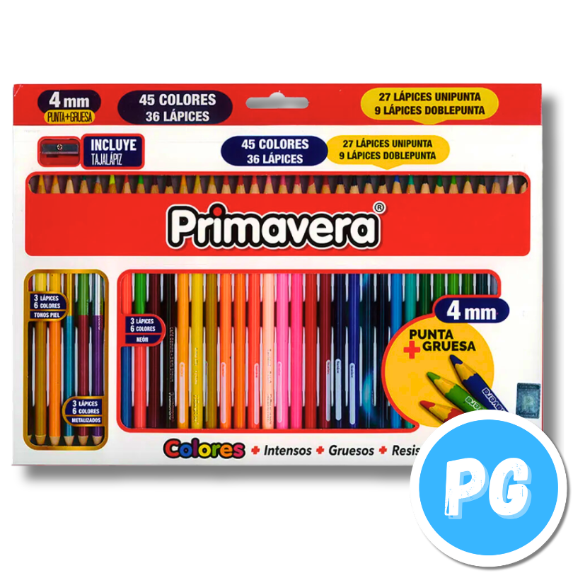 Caja Color Primavera X36 Unds Unipunta