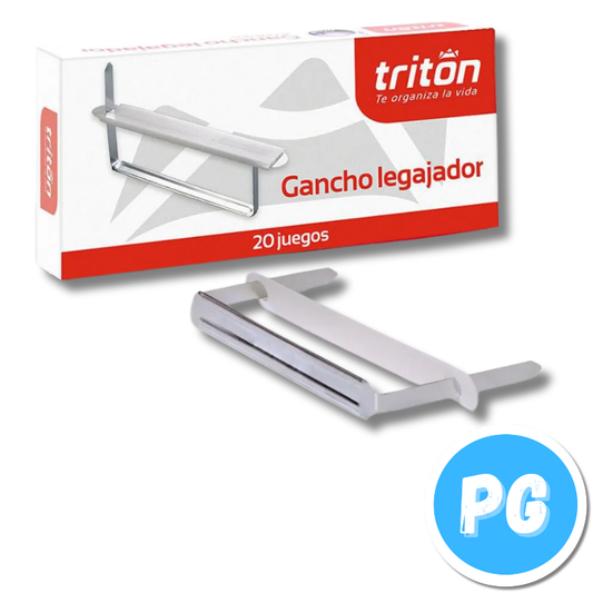 Caja Gancho Legajador Metalico Triton X20 Juegos