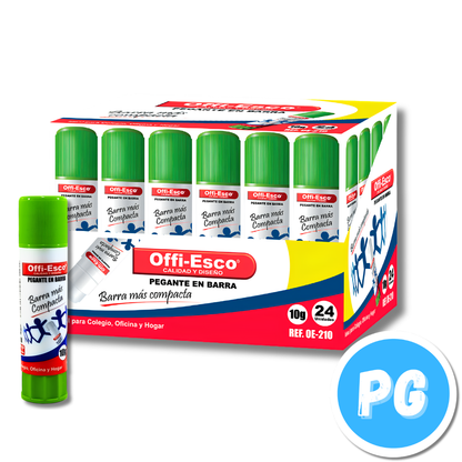 Caja Pegante Barra Offiesco 10 gramos OE-210 X24 Unds