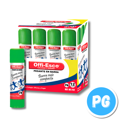 Caja Pegante Barra Offiesco 21 gramos OE-212 X12 Unds
