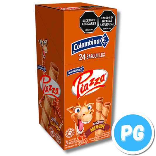 Caja Barquillos Piazza Jirafa x24 Unds Arequipe
