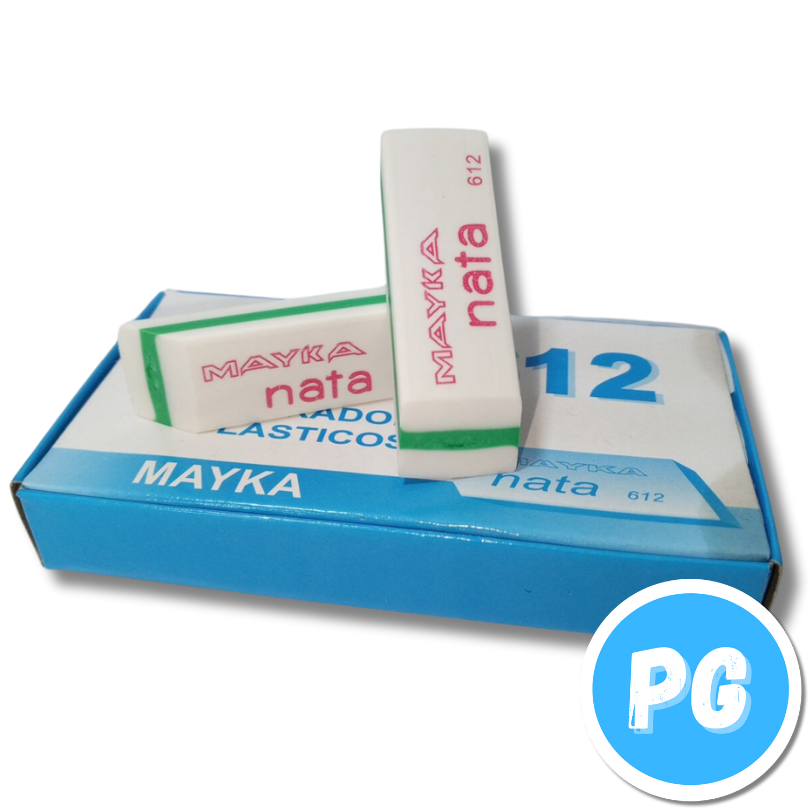Caja Borrador Nata Grande 612 X12 Unds