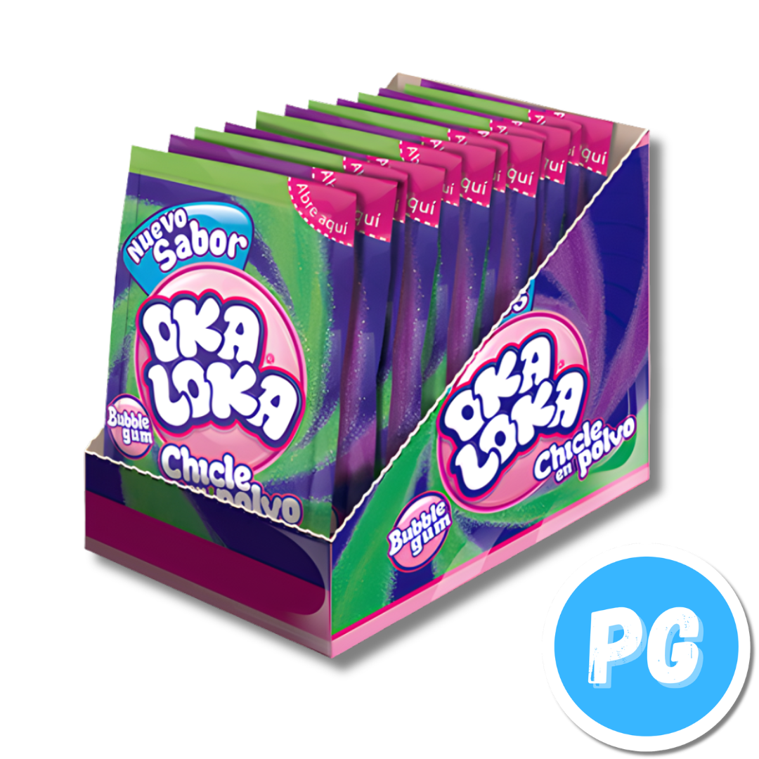 Caja Chicle Oka Loca en Polvo x12 Unds