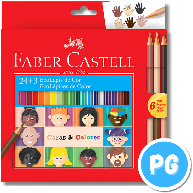 Caja Color Faber Castell X24 Unds Unipunta