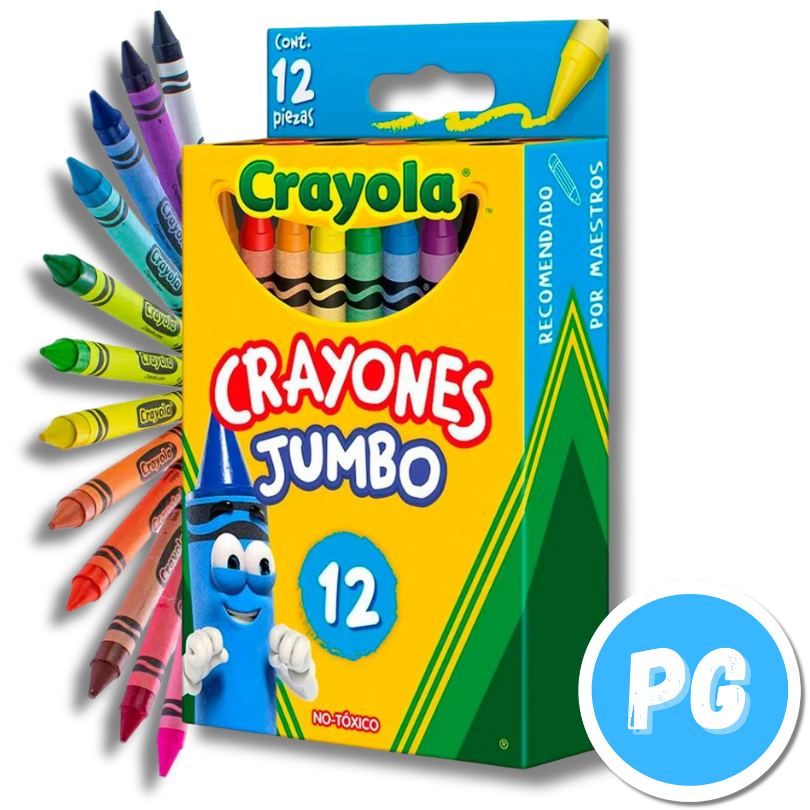 Caja Creyon Crayola X12 Unds Jumbo (gruesas) Redondas