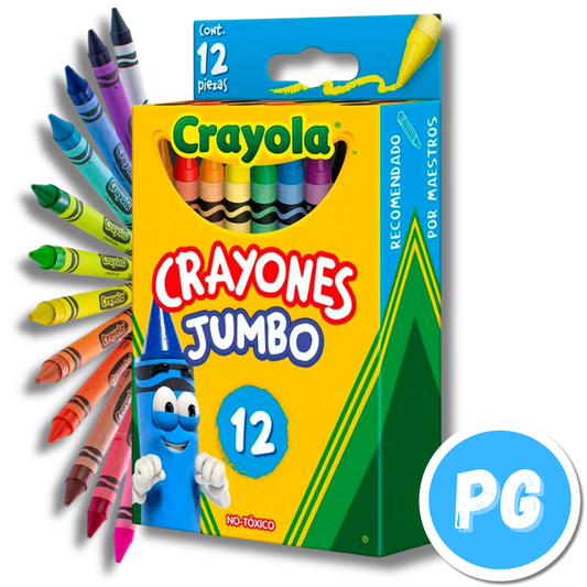 Caja Creyon Crayola X12 Unds Jumbo (gruesas) Redondas