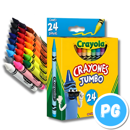 Caja Creyon Crayola X24 Unds Jumbo (gruesas) Redondas