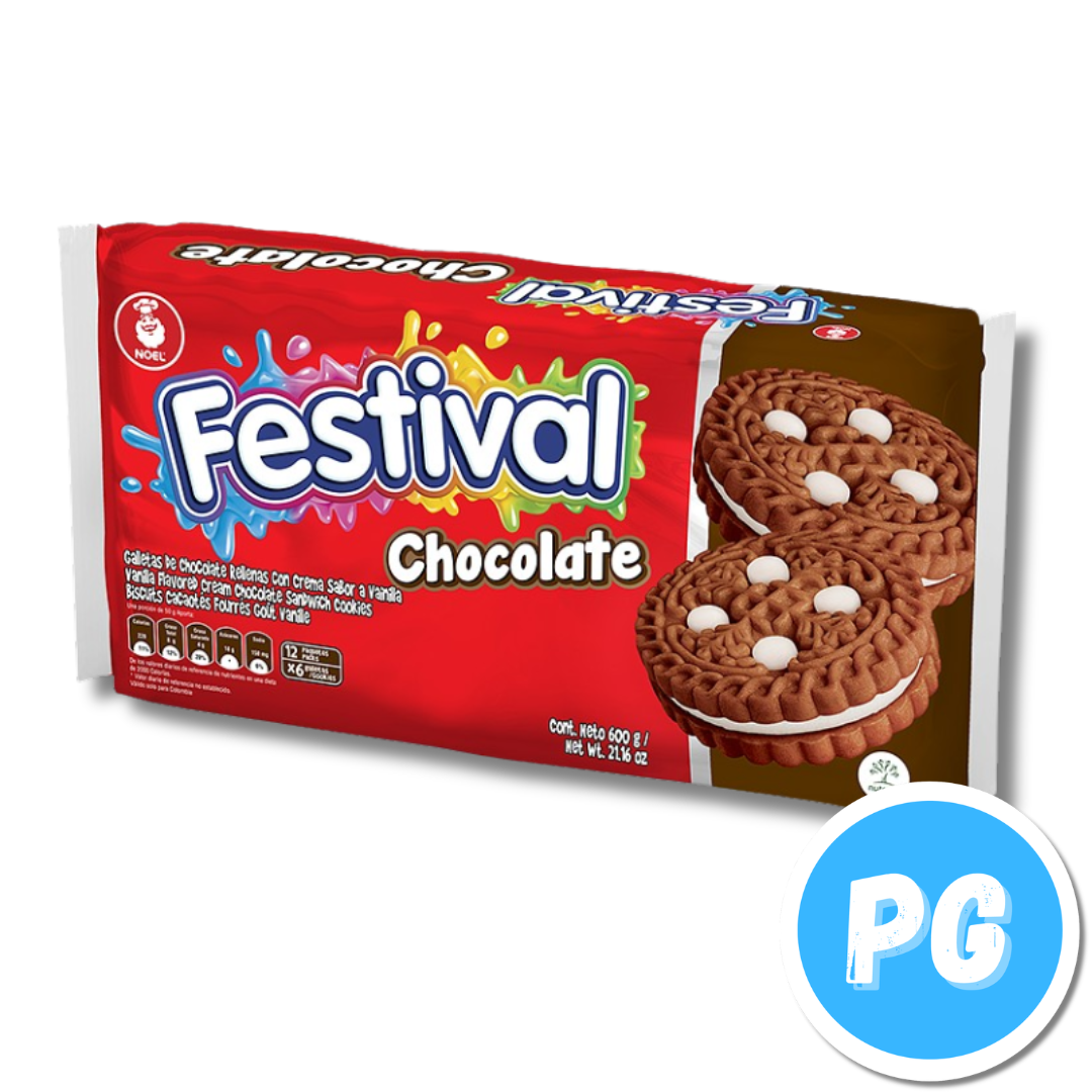 Caja Galletas Festival X4 C/U X12 Paquetes Chocolate