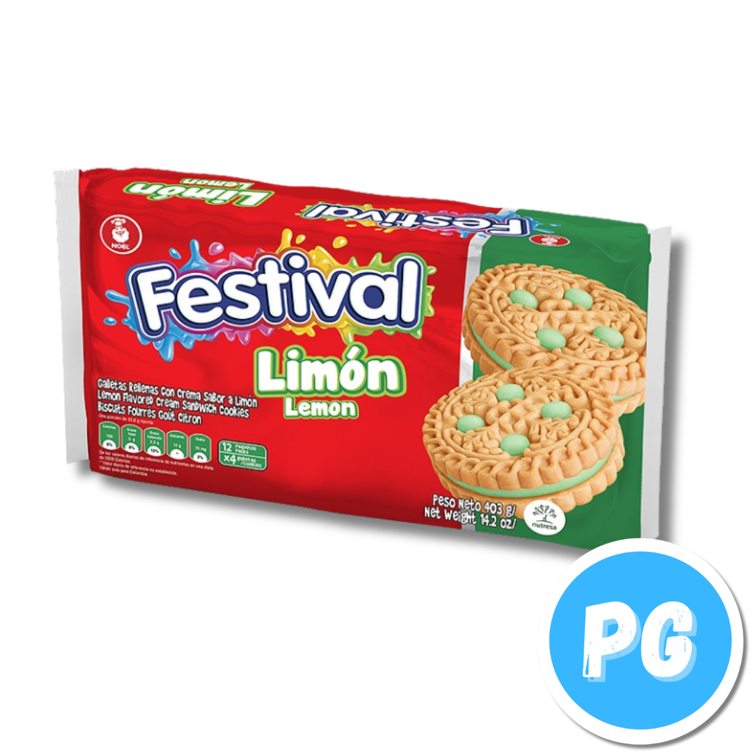 Caja Galletas Festival X4 C/U X12 Paquetes Limon