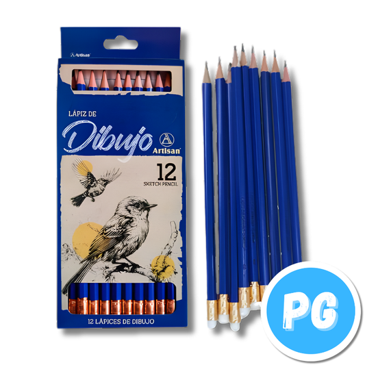 Caja Lapiz Artisan Dibujo X12 Unds Graduado Surtido