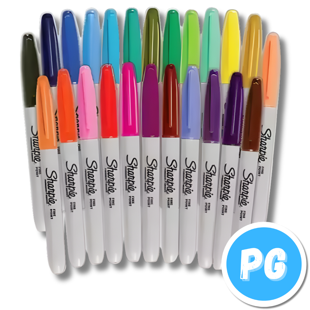Caja Marcador Sharpie Punta Fina x12 Unds Surtido