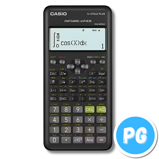 Calculadora Casio Cientifica 570 LA Plus 417 Funciones Negra