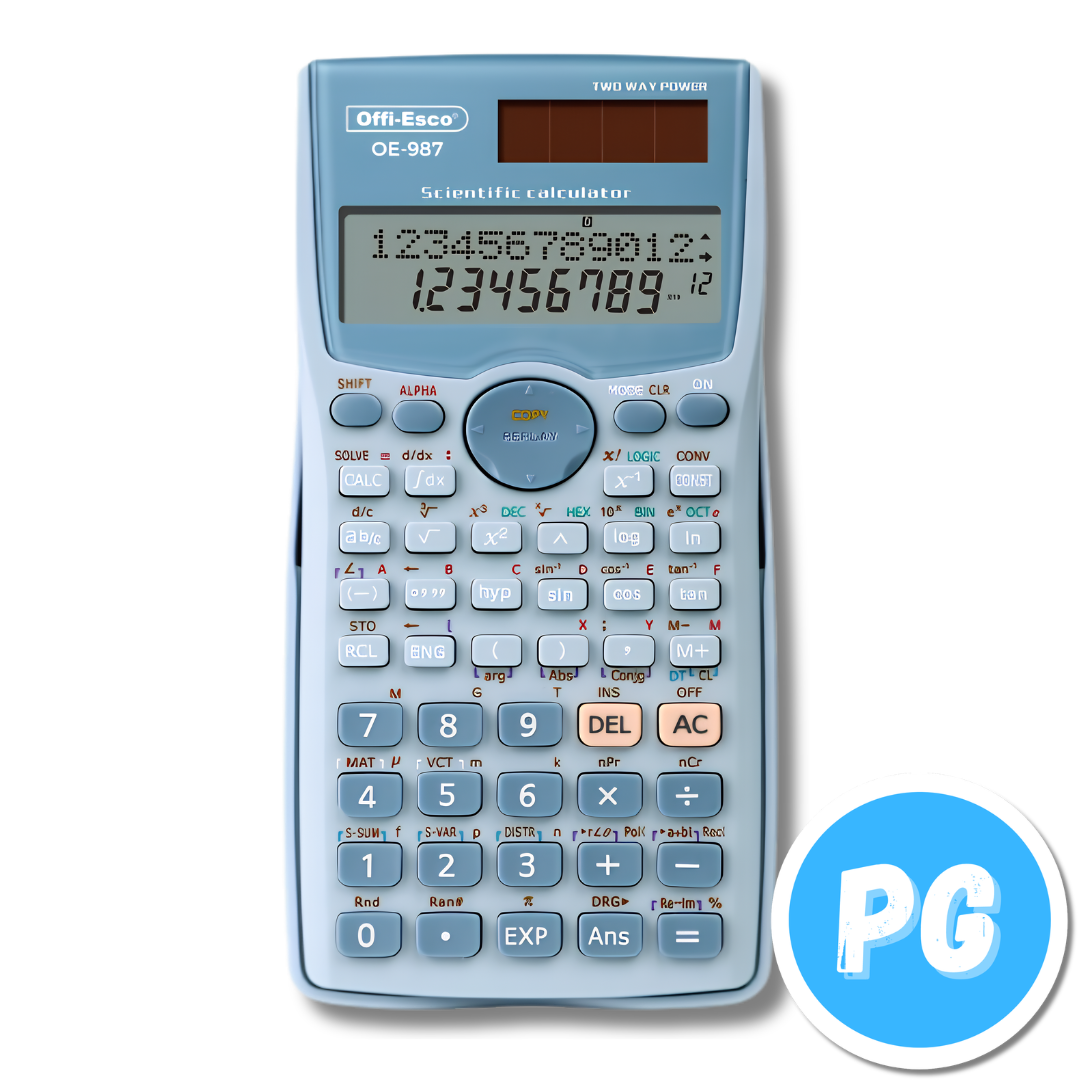 Calculadora Cientifica Offiesco OE-987 401 Funciones Azul
