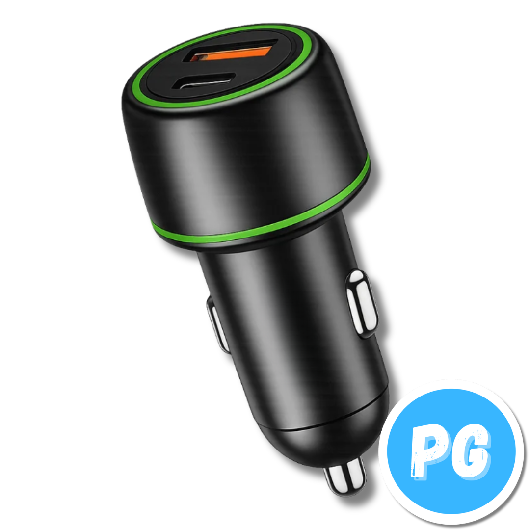 Cargador Carro Speak 48 Watts Carga Rapida 2 Puertos (USB-A y USB-C)