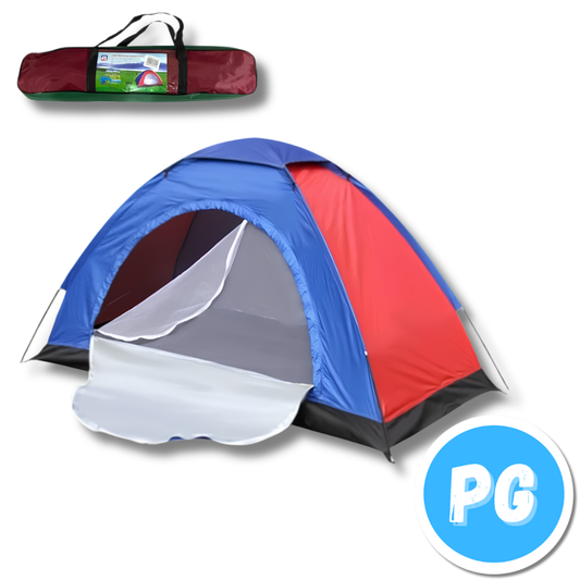 Carpa Camping 3 Personas Multicolor 115x150x200 Centimetros