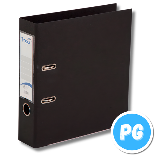 Carpeta AZ Troppi 2 Argollas Carta Negra