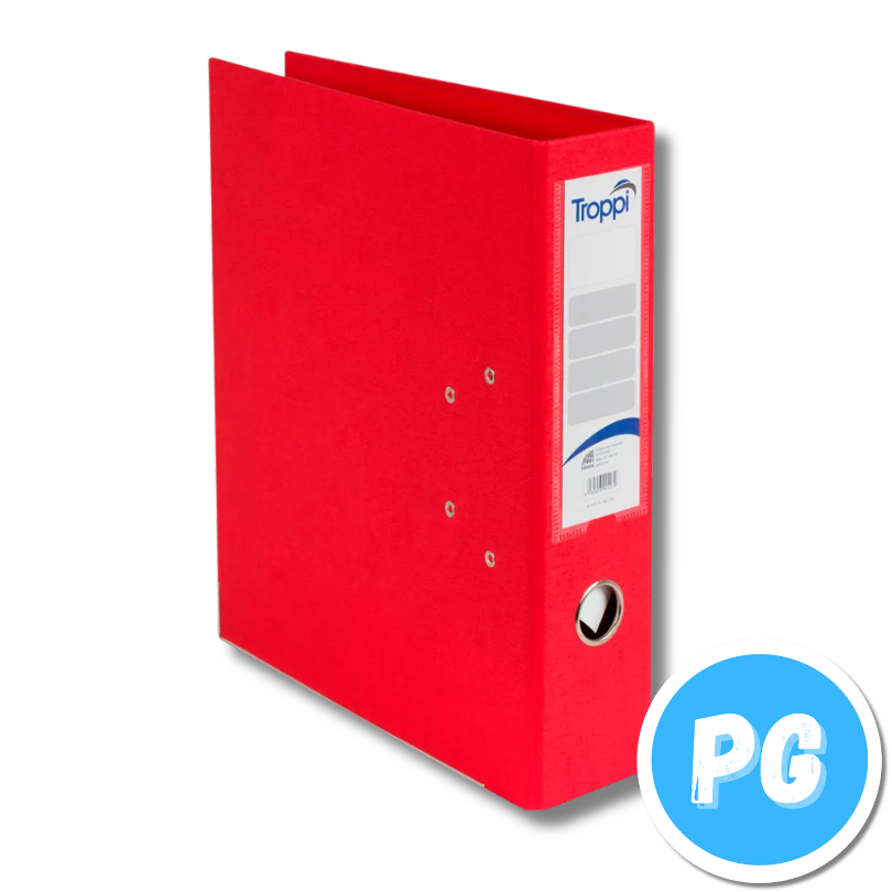 Carpeta AZ Troppi 2 Argollas Carta Rojo