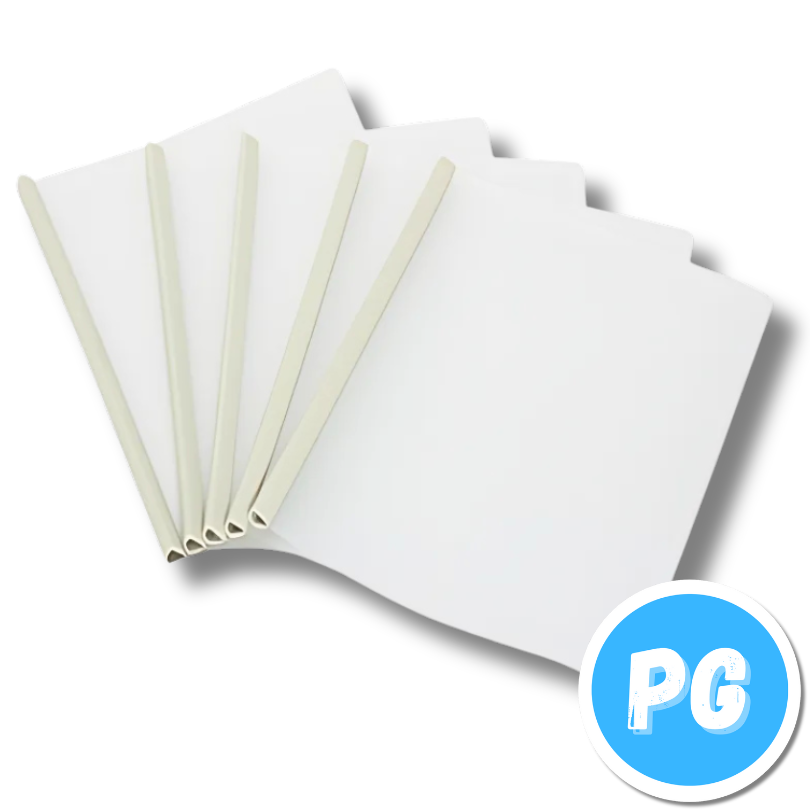 Paquete Carpeta Lomo Corredizo X5 Unds Carta Blanca