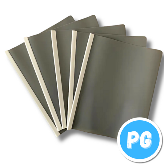 Paquete Carpeta Lomo Corredizo X5 Unds Carta Gris