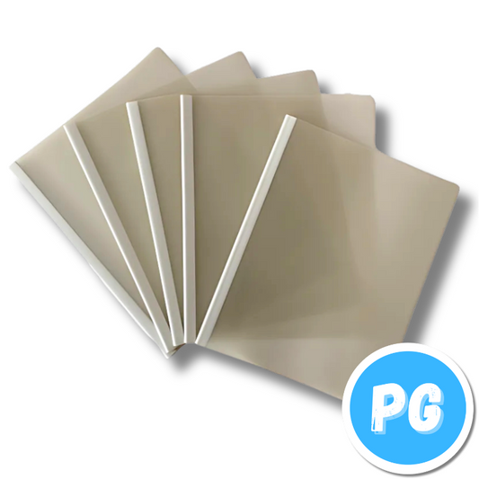 Paquete Carpeta Lomo Corredizo X5 Unds Oficio Transparentes