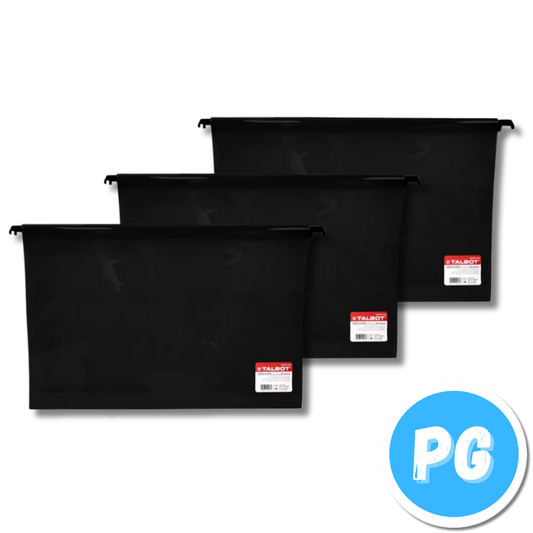 Carpeta Plastica Colgante Oficio Negra