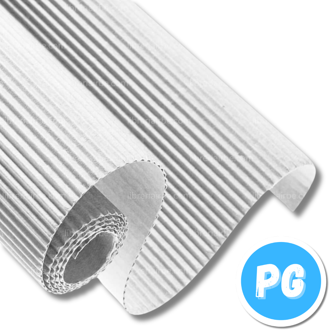 Medio Pliego Carton Microcorrugado Blanco 50x70 Centimetros