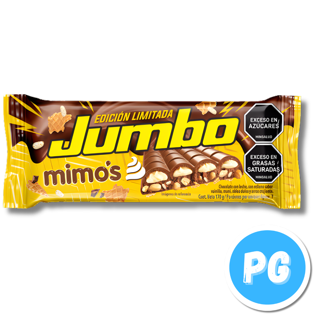 Caja Chocolatina Jumbo 170 gramos Edicion Limitada Mimo's x6 Unds
