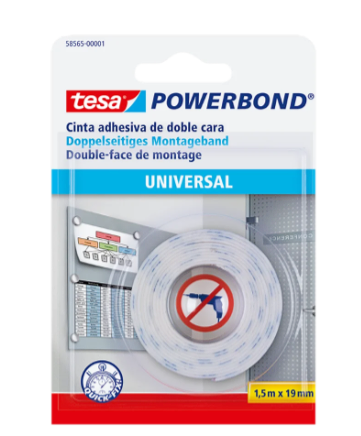 Cinta Tesa Doble Faz 12mm X10 Metros Blanca