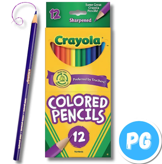 Caja De Colores Crayola X12 Unds Unipunta