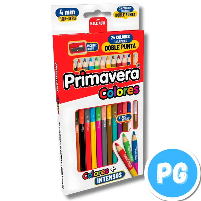 Caja Color Primavera X12 Unds Doblepunta