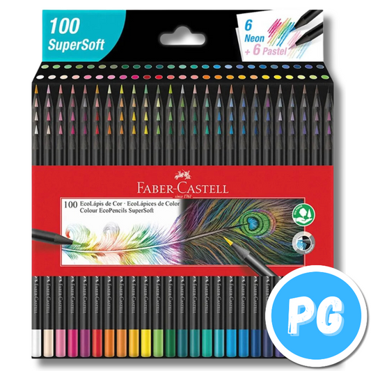 Caja Color Faber Castell Supersoft x100 Unds