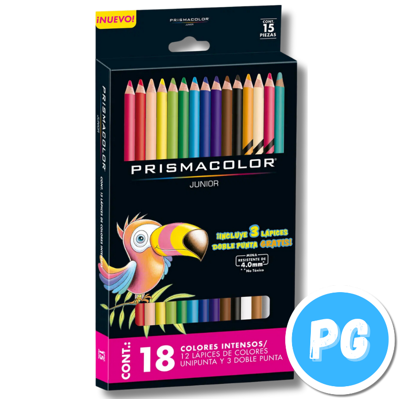 Caja Colores Prismacolor Junior 4mm X18 Unds Unipunta