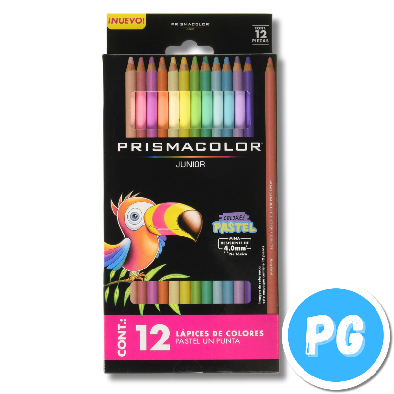 Caja Colores Prismacolor X12 Unds Tonos Pastel Unipunta