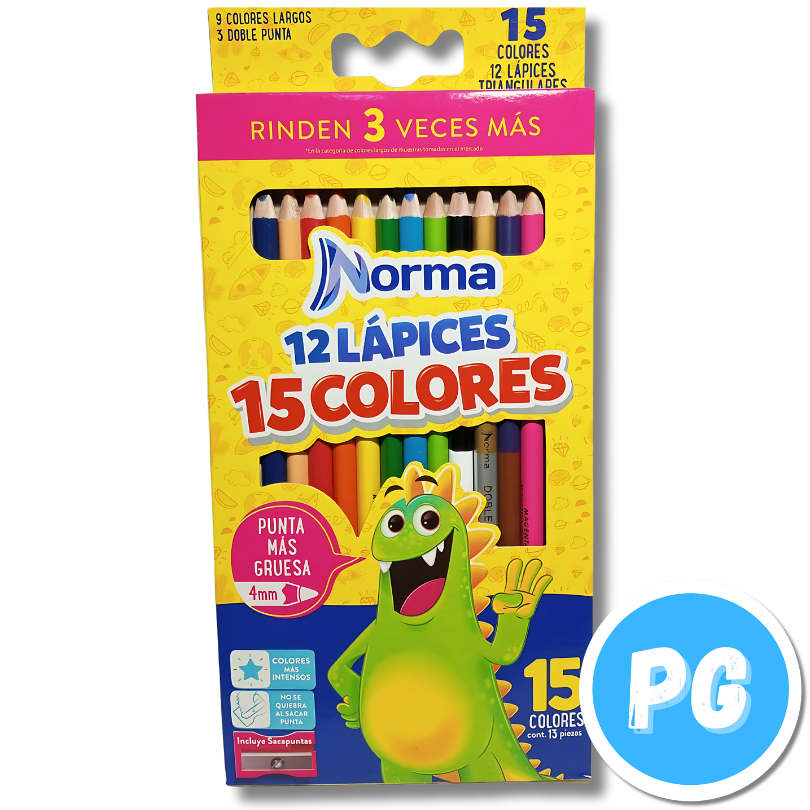 Caja Color Norma x15 Unds Unipunta